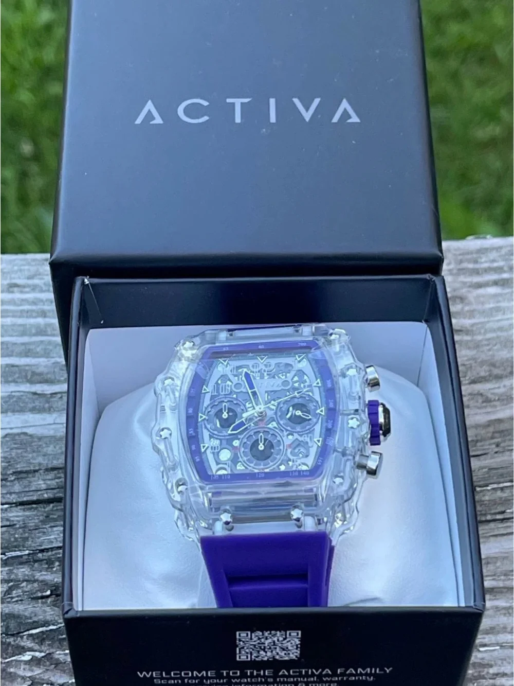 Activa X Invicta Skeleton Dial Purple 44.3mm